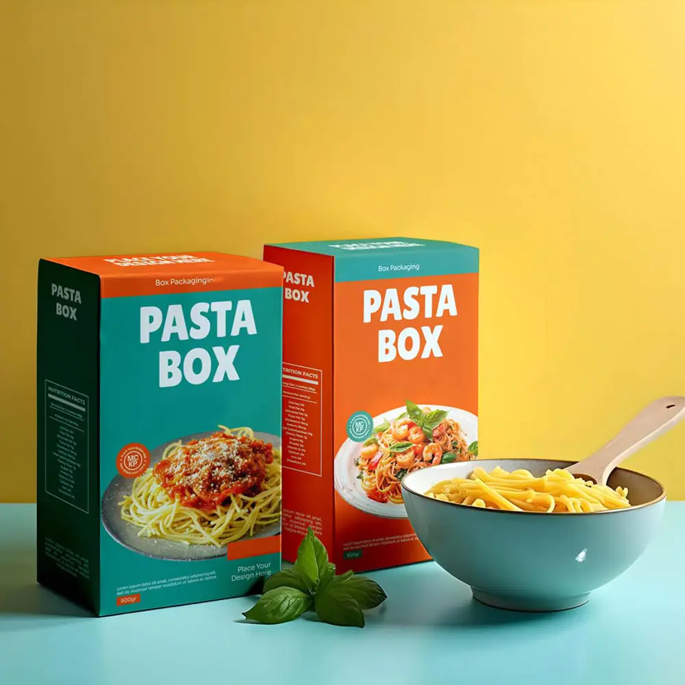 Shell Pasta Box Premium Pasta Boxes Wholesale | Design Your Own Packaging
